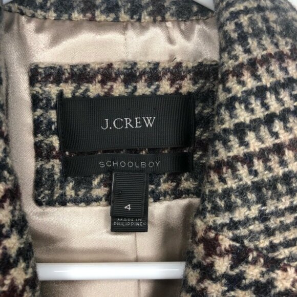 J. Crew Schoolboy Blazer Houndstooth Wool Jacket - Picture 5 of 16
